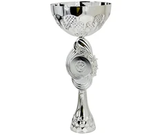 PUCHAR METALOWY Sidabrinis 28,5CM TRYUMF