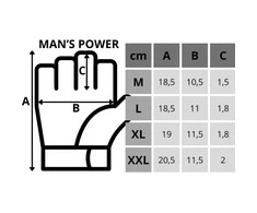 fitneso pirštinės vyrams XXL enero fit