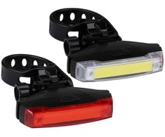 Dviračio LED žibintų rinkinys priekyje ir gale Dunlop