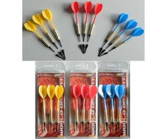 PLASTIKINĖS SMIGINIO STRĖLYTĖS DART 3VNT SAUGIOS GELTONOS BEST SPORTING 621186