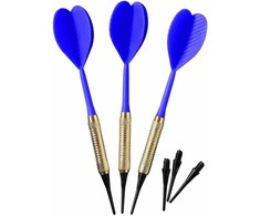 PLASTIKINĖS SMIGINIO STRĖLYTĖS DART 3VNT SAUGIOS MĖLYNOS BEST SPORTING 1050195