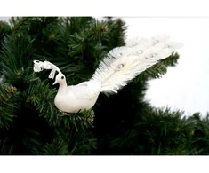 Saska Christmas Baltas dekoro povas su segtuku