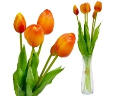Saska Garden oranžinių tulpių puokštė, 39 cm