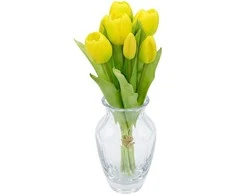 Saska Garden Geltonų tulpių puokštė 31 cm dekoracija