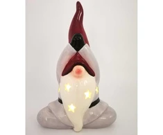 Saska Garden Kalėdinė gnome su LED lempa 20 cm