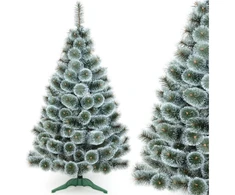 Saska Garden Kalėdinė eglutė su virve Klara Snow 200cm