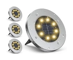 Sodo žibintas su saulės baterija Saska Garden 8 LED, 4 vnt.