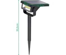Saska Garden Įgręžiama saulės lempa su 10 LED