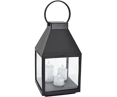 Saska Garden Latarnia lampion LED 25CM 3 świece Saska Gift &amp; Decor