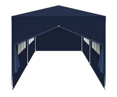 Saska Garden Sodo paviljonas 6x3 m mėlynas su sienomis