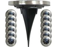 Saska Garden Saulės lempa su 8 LED SMD įkalamuojama