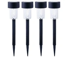 Saska Garden Plastikinės saulės lempos 4 vnt.