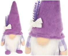 Saska Garden NYKŠTUKAS GNOMAS LAVANDA BOY 20CM PAVASARIO DEKORACIJA 1052519