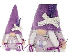 Saska Garden NYKŠTUKAS GNOMAS LAVANDA GIRL 20CM PAVASARIO DEKORACIJA 1052526