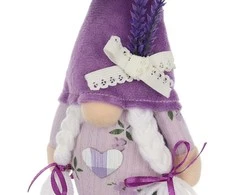 Saska Garden NYKŠTUKAS GNOMAS LAVANDA GIRL 20CM PAVASARIO DEKORACIJA 1052526