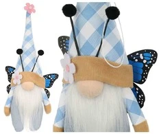 Saska Garden pavasarinė mėlyna gnomų dekoracija 25 cm