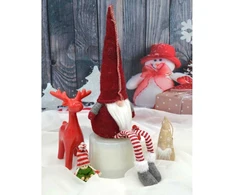 Saska Garden Kalėdinis dekoratyvinis raudonas gnomukas