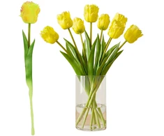 Saska Garden TULIPAN TAMSIAI GELTONAS 38CM KAIP GYVAS PAVASARINĖ DEKORACIJA 1075242