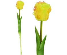 Saska Garden TULIPAN TAMSIAI GELTONAS 38CM KAIP GYVAS PAVASARINĖ DEKORACIJA 1075242