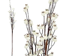 SASKA GIFT AND DECOR GAŁĄZKA DEKORACYJNA 70CM BALTA SASKA GIFT &amp; DECOR