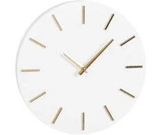 ALIUMININIS SIENINIS LAIKRODIS Baltas SKERSMUO 35,5CM MICA 2085836