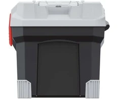 Prosperpla Darbo įrankių dėžė KISTENBERG Titan Plus, 55,4 x 28,6 x 27,6 cm, pilka/juoda sp.
