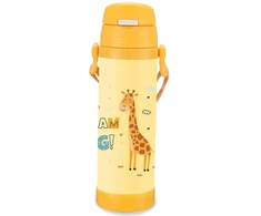 Maestro termo puodelis vaikams su šiaudeliu 500 ml žirafa MAESTRO MR-1640-50-D