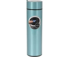 Excellent Houseware Excellent Housewere THERMOS TOURIST PUODULIS SU TERMOMETRA 450ml MĖLYNA