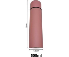 Excellent Houseware Turistinis termosas 500 ml rožinis