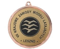 Tryumf Bendras bronzos medalis su vieta emblemai 50 mm - plieno medalis su graviravimu ant laminato