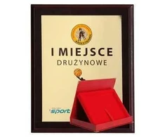 Tryumf Plastikinis diplomas su spalvotu jutikliniu laminatu + korpusas 275x220 mm