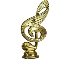 Tryumf Plastikinė figūrėlė muzikantas - muzikinė nata F157/G