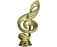 Tryumf Plastikinė figūrėlė muzikantas - muzikinė nata F157/G