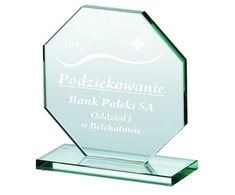 Tryumf Graviruotas stiklo trofėjus
