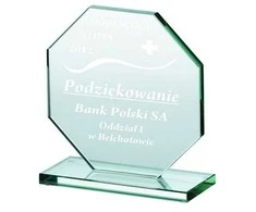 Tryumf Graviruotas stiklo trofėjus