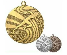 Tryumf Medal auksinė - biegi - medal plieno