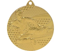 Tryumf Medal auksinė- karate - medal plieno