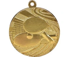 Tryumf Medal auksinė - tenis stalo - medal plieno
