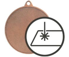 Tryumf Metalinis medalis su graviravimu ant laminato