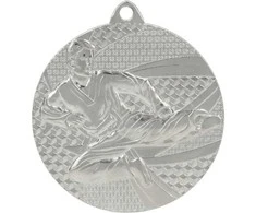 Tryumf Medal sidabrinė- karate - medal plieno
