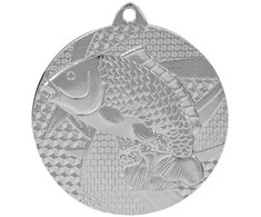 Tryumf Medal sidabrinė- wędkarstwo - ryba - medal plieno