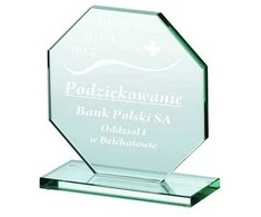 Tryumf Graviruotas stiklo trofėjus