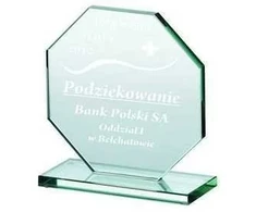 Tryumf Graviruotas stiklo trofėjus