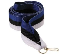 Tryumf Wstążka 11 mm - mėlyna-juoda-balta