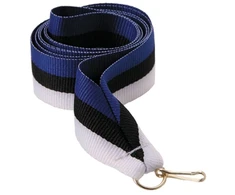 Tryumf Wstążka 11 mm - mėlyna-juoda-balta