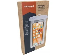 Telefono dėklas vandeniui atsparus PVC 11×21 cm baltas Grundig