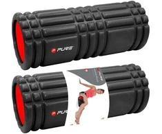 Pure2Improve | Ribbed Training Roller | Juodas