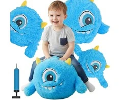 XQMAX Emoji kamuolys su rankenomis 40 cm, mėlynas