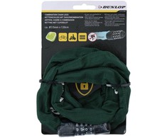Dviračio spyna su kodu Dunlop, 120 cm, žalia