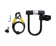 Dviračio spyna U-lock ir trosas Dunlop